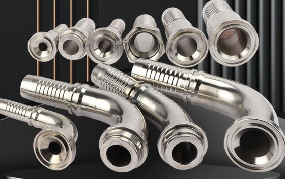 1/4 &quot;المنخرات الهيدروليكية الخالية من الفولاذ 6000 Psi 45 الكوع