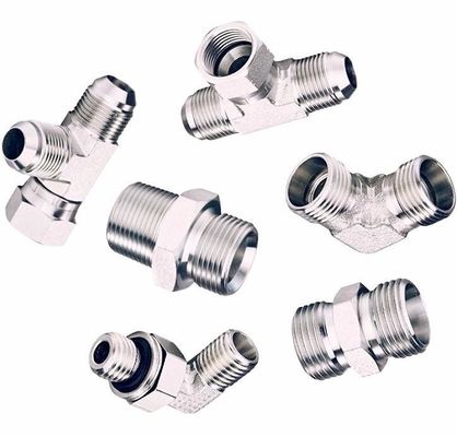 Bsp Jic NPT Thread Standard Hydraulic Hose Fitting مناسب لتطبيقات مختلفة
