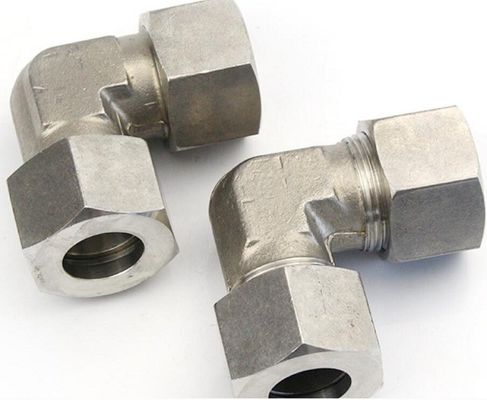1c9 1d9 خيوط الفولاذ المقاوم للصدأ 90 درجة أدوات أنابيب الكوع لمقاومة التآكل